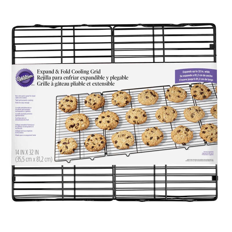 Grilaj de racire pliabil pentru racirea fursecurilor, Wilton, 35.5 x 81.2 cm